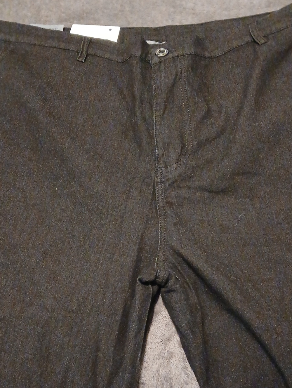 Dark Charcoal Straight-Leg Pants